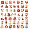 Transfronterizo 100 Navidad Dibujos Animados Graffiti PP Adhesivo Impermeable DIY Funda para Teléfono Móvil Equipaje Skateboard Refrigerador Decoración