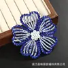 Parches de Tela de Flor de Cinco Pétalos Estilo Fresco y Dulce, Accesorios para el Cabello DIY Hechos a Mano, Flores de Pedrería Coloridas de Lujo Ligero, Accesorios para Ropa