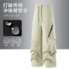Pantalones Softshell para Senderismo de Montaña para Mujer, Resistentes al Viento e Impermeables para Exteriores, Pantalones de Esquí para Hombre, Pierna Recta, Desmontables, Dos Piezas, Pantalones Paracaidistas 26