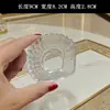 Jingyuan KTV bar prato de vidro comercial para petiscos petiscos prato de frutas prato de degustação tigela de doces transparente pastelaria sementes de melão