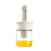 Cepillo de Silicona Transfronterizo Botella de Cepillo para Aceite Retráctil Sin Desprendimiento Grado Alimenticio Tapa de Cepillo para Hornear Barbacoa Botella de Aceite con Cepillo Integrado