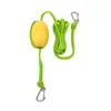 Cuerda Verde para Muelle con Gancho de Resorte, Bola Flotante, Cuerda de Amarre Marina, Cuerda de Muelle, Cuerda de Ancla, Accesorios para Cuerda de Remolque de Lanchas