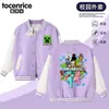 Jaqueta Roupas Minecraft Meninos Creeper Baseball Manga Longa Roupas Infantis Primavera e Outono Tendência