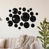 Xiyin Popular Transfronteiriço Espelho Acrílico Círculo Adesivos de Parede Decorativos Decoração de Parede de Fundo Combinação Adesivos de Parede Autoadesivos