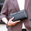 Bolso de Mano Nuevo para Hombre con Candado de Contraseña Grande Bolso de Mano Antirrobo para Jóvenes y Adultos Cartera de PU Suave de Gran Capacidad