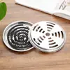 Porta Bobina Antimosquitos Portátil a Prueba de Fuego con Tapa, Portavelas de Incienso, Cenicero, Caja para Bobinas Antimosquitos, Bandeja Portátil para Exteriores