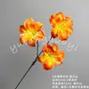 Ramo de flores artificiales de lirio de día de 3 cabezas para decoración de escenas de boda, materiales para manualidades, flores artificiales para arreglos decorativos, venta al por mayor