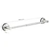 Set de Accesorios de Baño con Ventosa Sin Taladro, Anillo para Toalla de Acero Inoxidable Plateado Cepillado, Barra Telescópica, Portarrollos de Papel Higiénico, Gancho