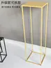 Soporte de Prop para Pasillo de Boda Geométrico Dorado Columna de Flores de Hierro Forjado Arreglo Floral de Boda Soporte de Hierro Forjado Soporte de Flores para Área de Recepción
