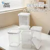 Frasco de almacenamiento transparente BNBST con tapa para sala de té, almacenamiento de tazas de café, frasco de almacenamiento para clasificar y organizar artículos domésticos varios