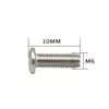 Fábrica fuente hierro galvanizado perno de cabeza plana herrajes para muebles accesorios conector cabeza grande plana cabeza hexagonal tornillo