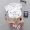 Fabricantes de origem de roupas infantis transfronteiriças atacado verão coreano fino terno de bebê desenho animado maré casual conjunto de duas peças