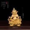 Nuevos adornos de estatua de Buda de latón estilo Xizang de 6 cm: Dios de la Riqueza Amarillo, Padmasambhava, Avalokiteshvara de Cuatro Brazos, Manjushri decoraciones para el hogar