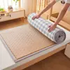 Colchoneta Refrigerante de Seda de Hielo Individual para Dormitorio de Estudiantes Cubierta de Colchón Cojín Suave Esterilla Tatami Protector de Cama para Uso en Invierno y Verano
