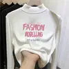 Camiseta de manga larga para niña, nueva colección otoño/invierno 2026, capa base infantil con forro polar, ropa interior térmica cálida, top casual