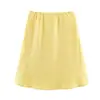 Falda de Verano 2026 Nueva Moda Elegante Color Sólido Estilo Simple Línea A de Cintura Alta para Aliexpress