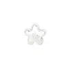 Plata S925 Plata Lisa Hecho a Mano Patrón de Martillo de Plata Estrella de Cinco Puntas Espaciadores Cuentas Cuerda de Cuentas DIY Accesorios de Plata Material Flor Pequeña