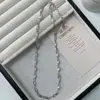 Collar de plata esterlina S925 brillante coche flor versión gruesa temperamento ins simple diseño nicho moda versátil de alta gama