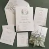 Impresión de juegos de invitaciones de boda y papelería a juego para proveedores de eventos