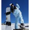 Traje de Esquí Grueso de Dos Piezas con Capucha a Prueba de Viento e Impermeable para Deportes al Aire Libre, Estilo Suelto de Pareja Invierno 2025, Transfronterizo