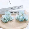 Flor Simulada Borda Queimada Cabeça de Hortênsia Acessórios Feitos à Mão DIY Decoração de Casa Acessórios para Headwear de Casamento Combinação Hanfu