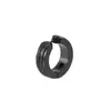 Estilo Europeo y Americano Sin Perforación Acero Inoxidable Línea Central de Paso Diamante Arena Clip de Oreja Brazaletes para Orejas para Hombres y Mujeres Personalidad Simple de Moda Pendientes Esmerilados