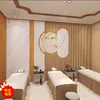 Nuevo Fondo de Pared 3D Tridimensional Chino para Salón de Belleza, Centro de Salud, Mural para Sala de Estar, Club de Pedicura Tela de Pared