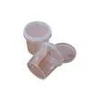 Argila Leve Caixa Redonda Pequena Cor Cristal de Floco de Neve Embalagem de Massa Colorida 150ml Espaço de Argila Plastilina Plástico Caixa Transparente