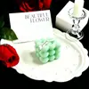 Vela Perfumada en Forma de Cubo con Corazón de Color Sólido Decoración para el Hogar Regalo de Cumpleaños Disponible en Múltiples Colores Nueva Vela de Aromaterapia