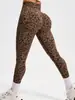 Venta Caliente Europea y Americana Tk Transfronterizo Estampado de Leopardo Ajustados Pantalones Deportivos de Yoga Alta Elasticidad Correr Secado Rápido Ropa Exterior Fábrica Oem/Odm