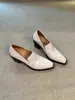 Mocasines Retro de Tacón Grueso y Punta Cuadrada para Mujer Nuevos sin Cordones Planos para Viajar al Trabajo Estilo Británico Zapatos Pequeños de Piel Planos Mujer