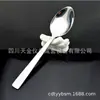Cuchara pequeña de hierro al por mayor cuchara doméstica de acero inoxidable cuchara para arroz cuchara caliente cuchara de hierro con mango largo cuchara para cavar sandía