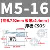 Tornillos Remachables Cónicos de Acero Inoxidable Columna de Tuerca Ciega con Estría Hexagonal Css/Csos-M3M4M5M6 Alta Resistencia