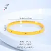 Precio original 37.5 yuan, liquidación con pérdidas, sin devoluciones ni cambios, inventario en tiempo real, diámetro interior 54 mm, oro rosa, incrustado con diamantes, pulsera de estrella de ocho puntas