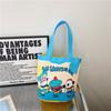 Atacado Bolsa de Lona com Ilustração Infantil Fofa Bolsa Infantil Estilo Coreano Estilo Menina Bolsa Balde Bolsa de Almoço para Mamãe