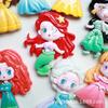 Accesorios de resina brillantes princesa de dibujos animados diy pegamento crema funda para teléfono pegatina para refrigerador horquilla material caja de almacenamiento de joyería