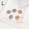 Accesorios Pequeños Tradicionales de Esmalte, Cuentas de Cloisonné Azul Quemado, Cuentas Espaciadoras DIY para Accesorios de Tejido de Collares y Pulseras