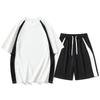 Traje Casual para Hombre 2026 Verano Holgado Camiseta de Pareja Estrella Cro de Manga Corta Pantalones Cortos Conjunto Deportivo de Dos Piezas Ropa de Hombre Ins