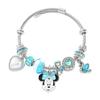 Pulseira de pedra Hao de desenho animado europeu e americano transfronteiriço, fofa, Mickey, Minnie, moda, pulseira com pingente de amor do Mickey, atacado