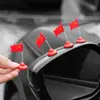Enfeites de Bandeira Vermelha para Carro, Bandeirinhas Vermelhas Pequenas para Carros, Bandeiras Vermelhas de Cinco Estrelas, Decorações de Interior de Console Central de Alta Qualidade