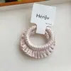 Elástico de cabelo tipo scrunchie em cetim de alta qualidade, estilo coreano, elástico, toque premium, alta elasticidade, não danifica o cabelo