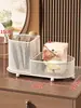 Caja de almacenamiento de cosméticos, organizador de escritorio para cuidado de la piel, gabinete de almacenamiento para brochas de maquillaje y mascarillas faciales de tocador, caja de perfume