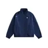 Yidao Vintage 2026 Primavera Nuevo Estilo Americano Marca de Moda Costuras de Color Contrastante Desestructurada Cuello Alto Deportiva Casual Chaqueta con Cremallera