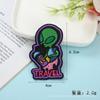 Novos adesivos de tecido Alien estilo punk acessórios de vestuário adesivos bordados decorativos de Halloween bordados de desenho animado em estoque atacado