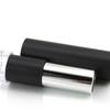 Tubo de lápiz labial redondo plano de plástico estilo coreano, material de embalaje JG62, tubo de lápiz labial negro de maquillaje, tubo de lápiz labial