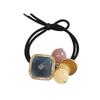 Cuerda para la cabeza estilo coreano retro, anillo para el cabello de celebridades de Internet, banda de goma de moda simple para estudiantes, cuerda para el cabello, tocado de cuero