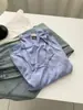 Camiseta Casual Coreana de Tencel com Bolso e Manga Longa para Mulheres, Estilo Fino de Início de Outono, Seda de Amora Decote V Camiseta Básica Emagrecedora