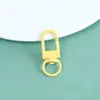 Chaveiro de Liga Colorida com Pintura Assada Fivela de Porta DIY Feito à Mão Acessórios de Miçangas Perler Saco de Material Fivela Giratória Pingente Venda por Atacado