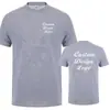 Camiseta Personalizada Transfronteriza 180G Tu Propio Logo Camisetas Casuales para Hombre