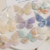 Zhen Tu Helado Coreano en Crema Color Degradado Mariposa de Acetato Accesorios para el Cabello DIY para Mujeres, Materiales para Pegatinas de Fundas de Teléfono